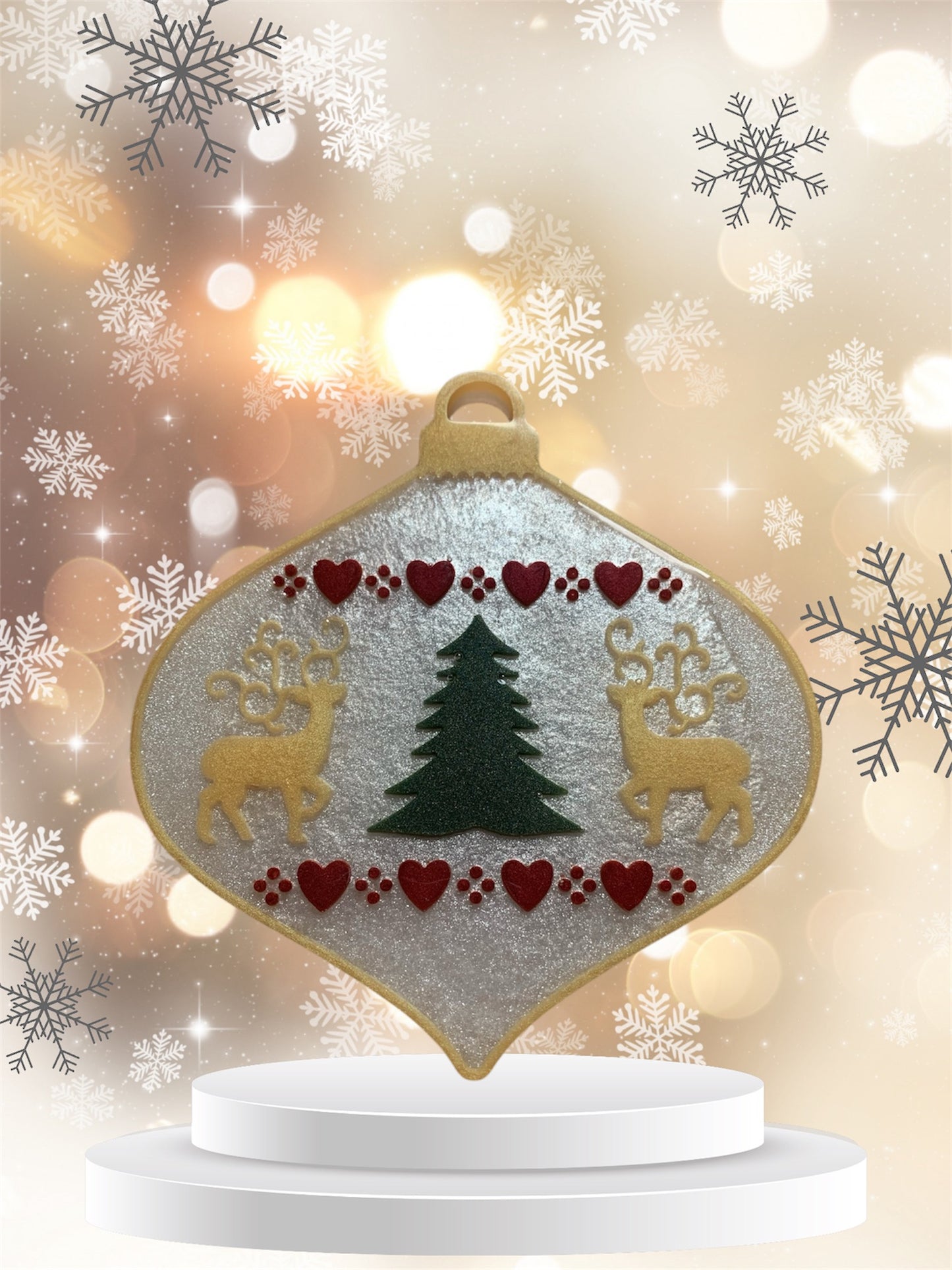 Coasters - Set of 4 Festive Resin Coasters