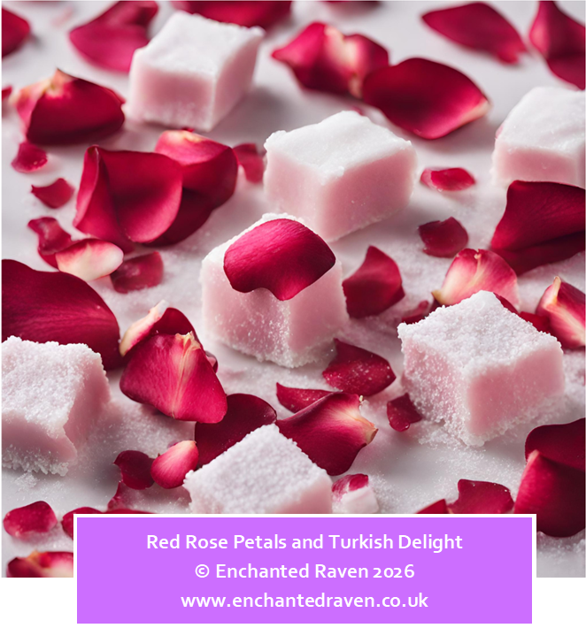Turkish Delight and Red Rose Petals