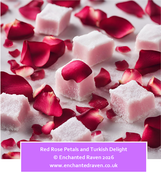 Turkish Delight and Red Rose Petals