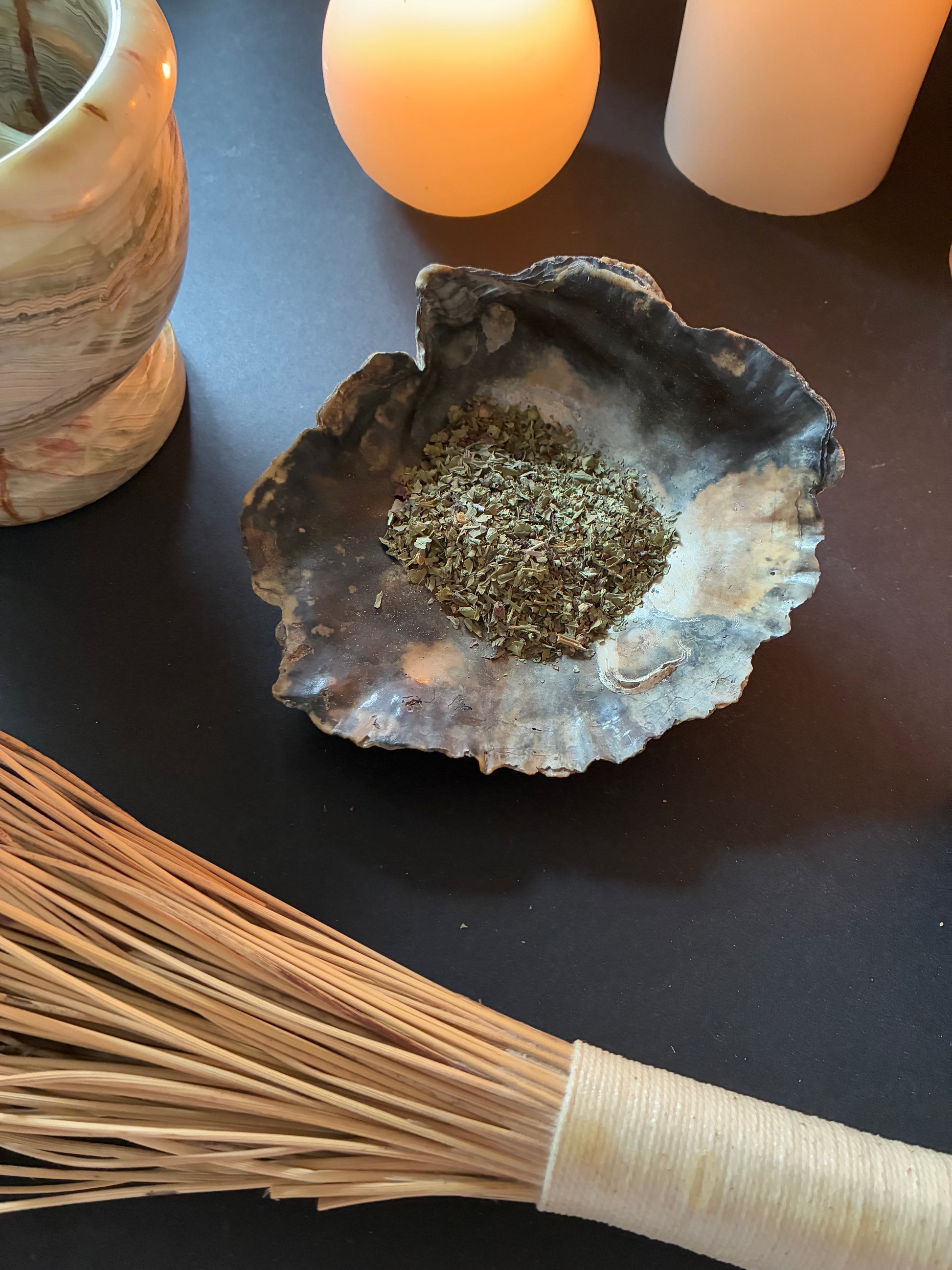 Basil burning herb for love