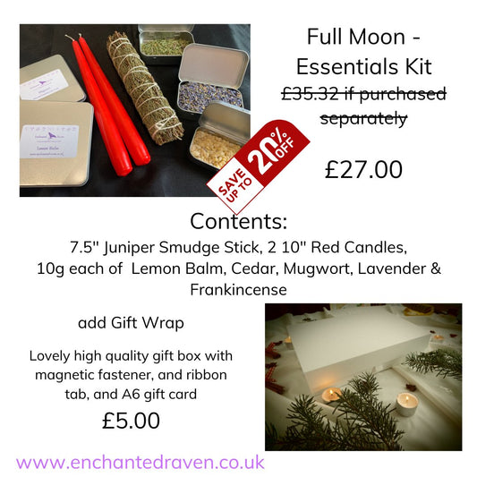 Full Moon Herbs and Candles Bundle