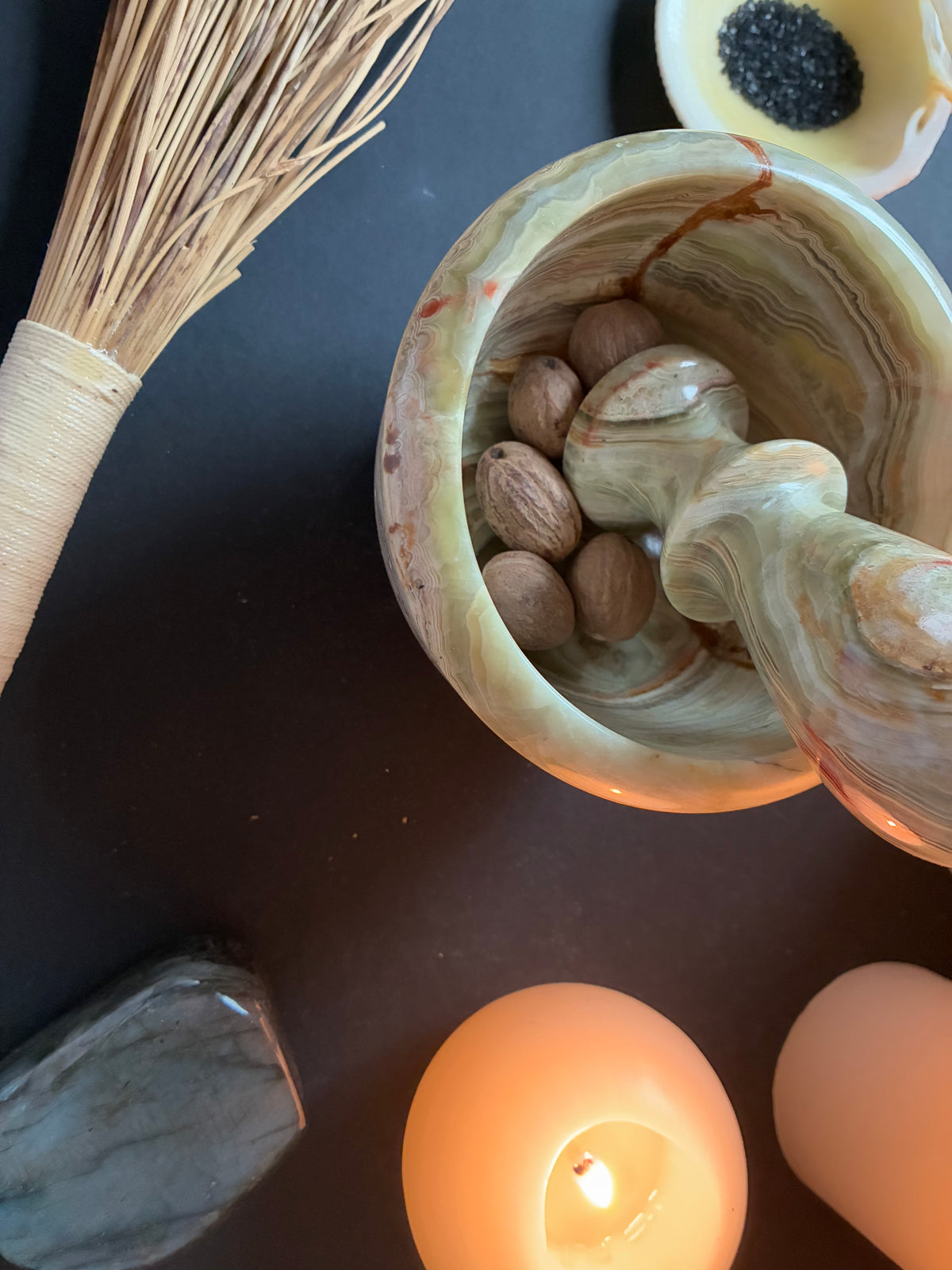 Nutmeg, Whole - Witchcraft Herb for Luck, Prosperity & Money Mag