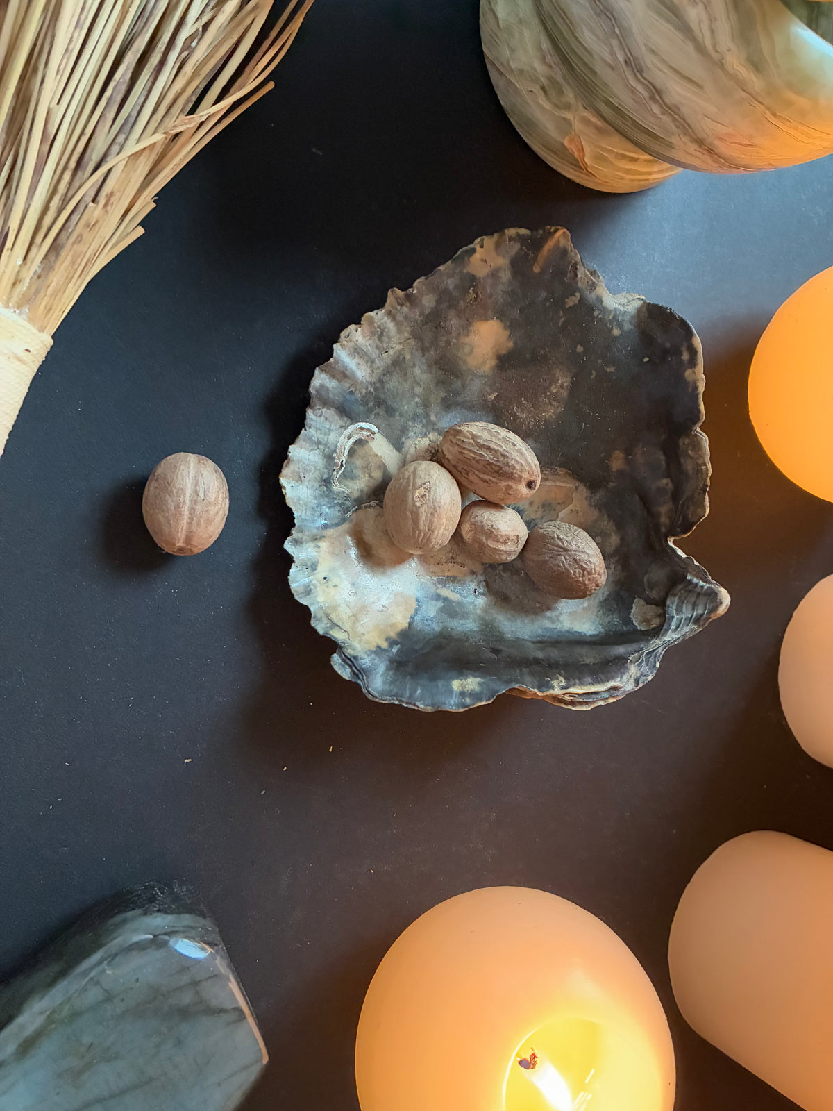 Nutmeg, Whole - Witchcraft Herb for Luck, Prosperity & Money Mag